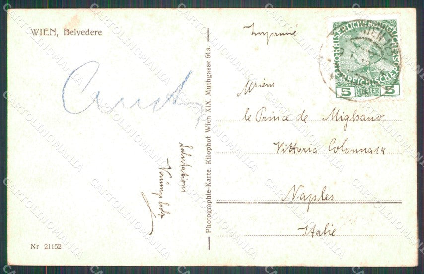 Osterreich Wien Belvedere Photo AK ansichtskarten XC9523 – retro