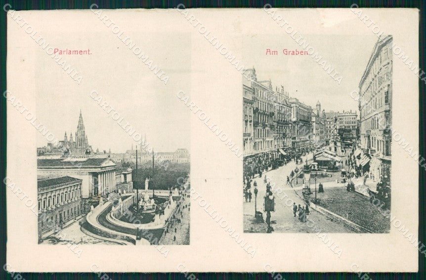 Osterreich Wien Parlament ABRADED AK ansichtskarten XC9527 – fronte
