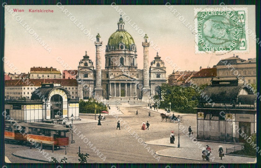 Osterreich Wien Karlskirche AK ansichtskarten XC9542 – fronte
