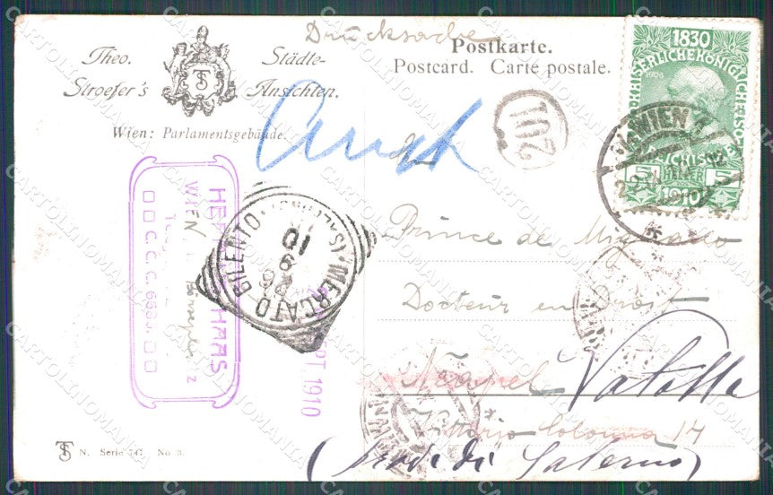 Osterreich Wien Parlament WRINKLES AK ansichtskarten XC9549 – retro
