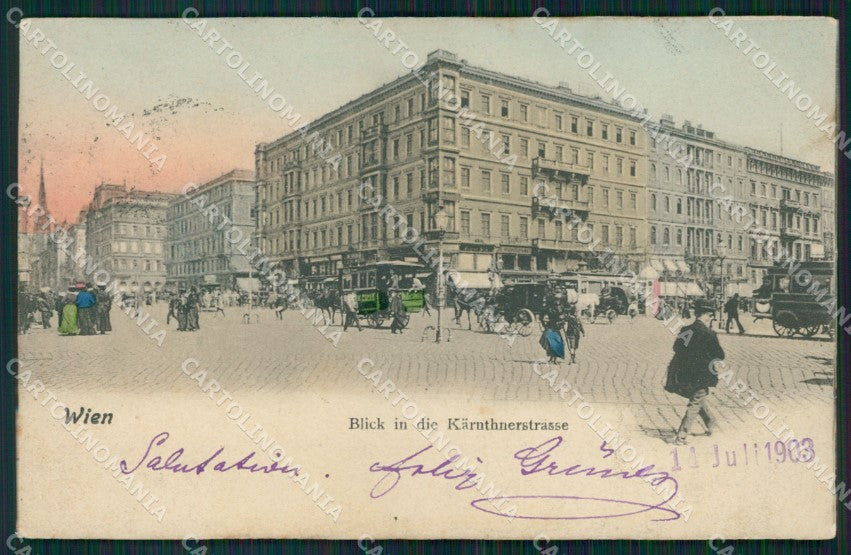 Osterreich Wien Karnthnerstrasse AK ansichtskarten XC9558 – fronte