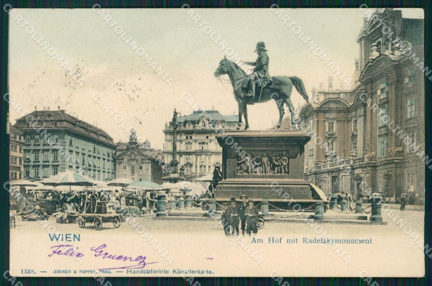 Osterreich Wien Radetzky Monument AK ansichtskarten XC9559 – fronte