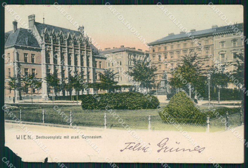 Osterreich Wien Gymnasium AK ansichtskarten XC9568 – fronte