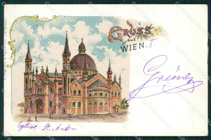 Osterreich Wien Gruss WRINKLES AK ansichtskarten XC9586 – fronte