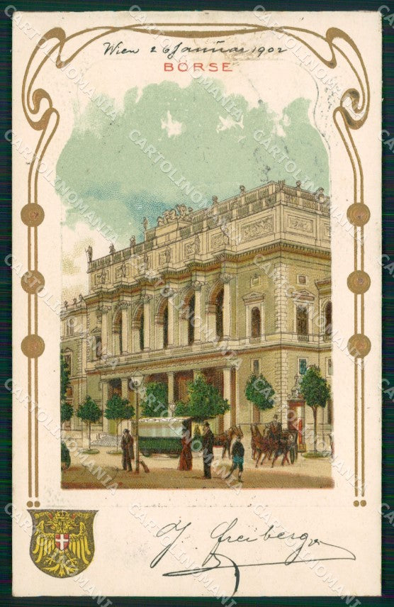 Osterreich Wien Borse AK ansichtskarten XC9605 – fronte