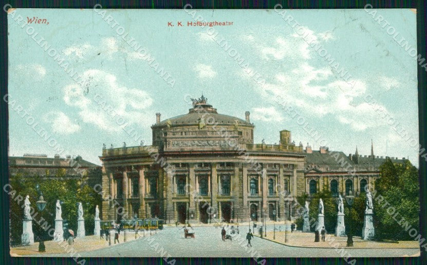 Osterreich Wien K K Hofburgtheater TRIMMED AK ansichtskarten XC9606 – fronte