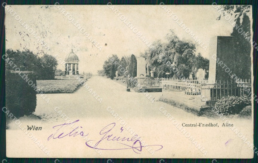 Osterreich Wien Central Friedhof Allee AK ansichtskarten XC9609 – fronte