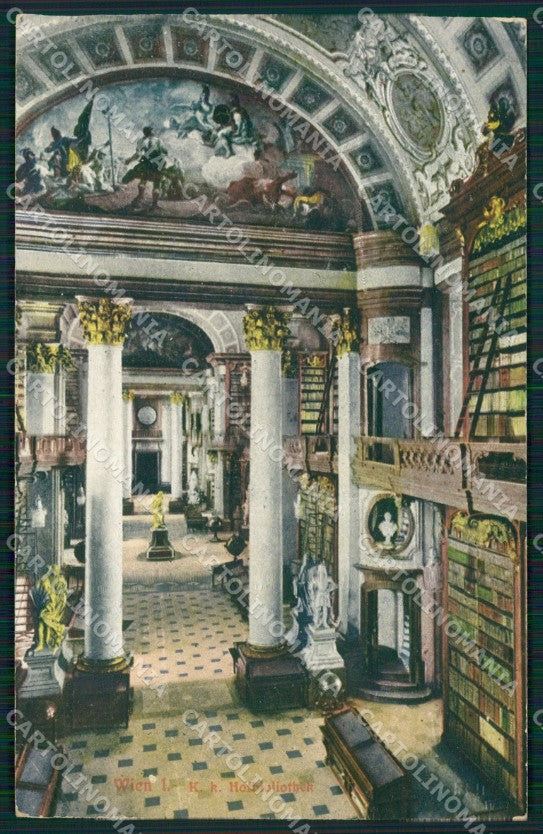 Osterreich Wien Hofbibliothek AK ansichtskarten XC9637 – fronte