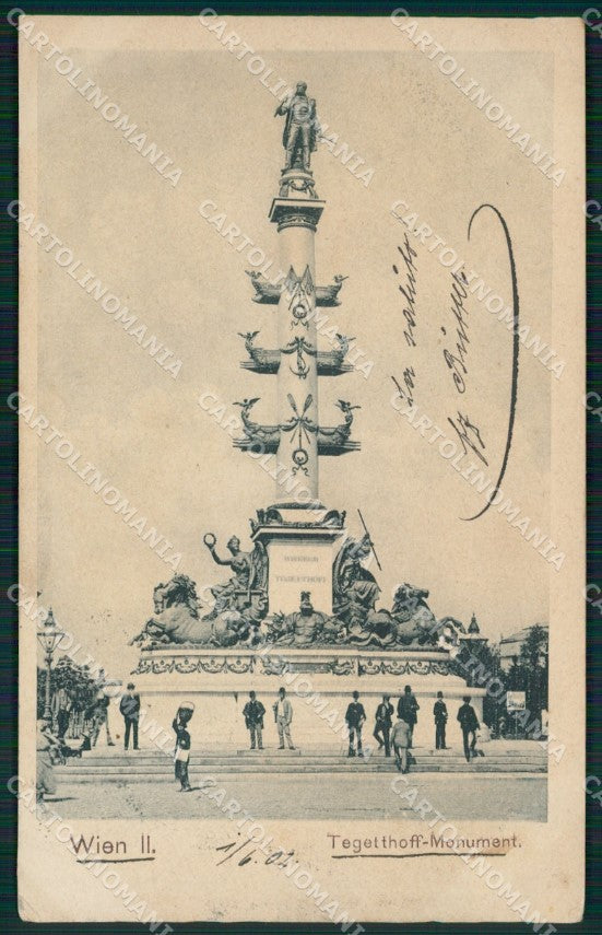 Osterreich Wien Tegetthoff Monument AK ansichtskarten XC9643 – fronte