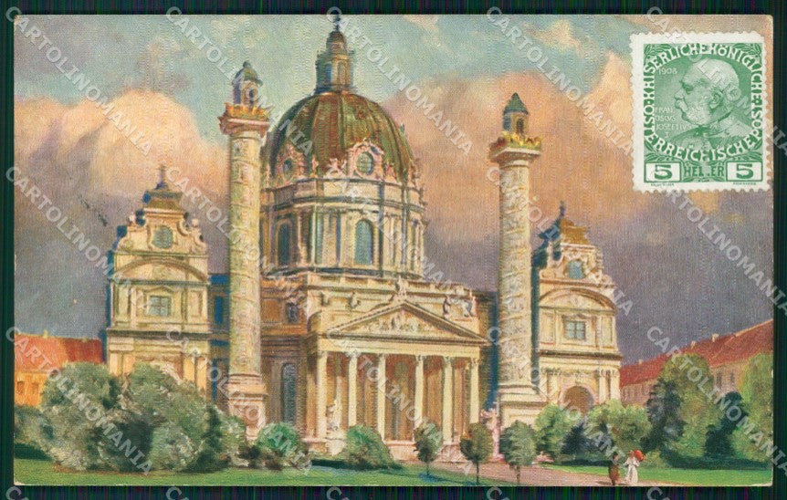 Osterreich Wien Karlskirche AK ansichtskarten XC9653 – fronte