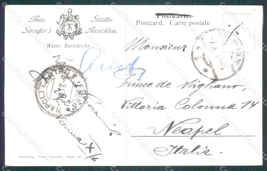 Osterreich Wien Karlskirche AK ansichtskarten XC9653 – retro