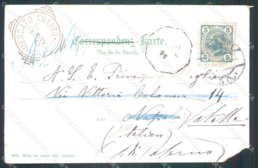 Czech Republic Karlovy Vary Karlsbad AK ansichtskarten XC9696 – retro