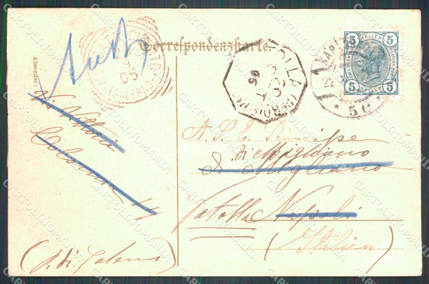 Czech Republic Karlovy Vary Karlsbad Kreuzstrasse AK ansichtskarten XC9699 – retro