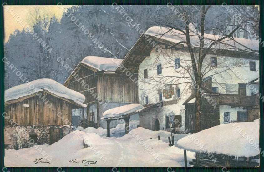 Osterreich Tirol ? Winter Houses AK ansichtskarten XC9717 – fronte