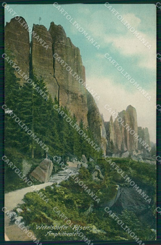 Czech Republic Broumov Braunau Felsen AK ansichtskarten XC9742 – fronte