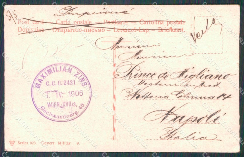Royalty Osterreich Leopold Salvator von Osterreich Toskana ansichtskarten XC9766 – retro