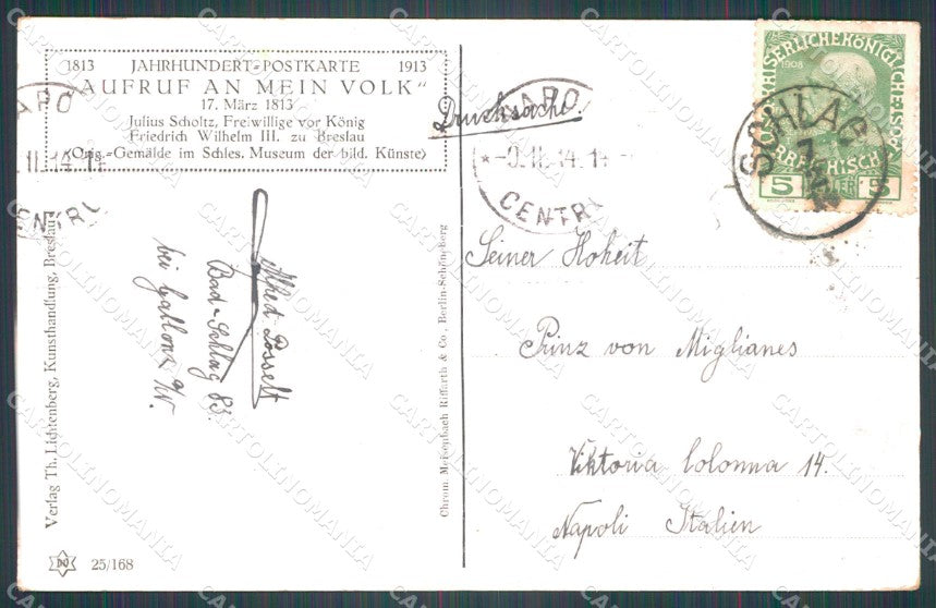 Royalty Preussen Friedrich Wilhelm III Breslau AK ansichtskarten XC9771 – retro