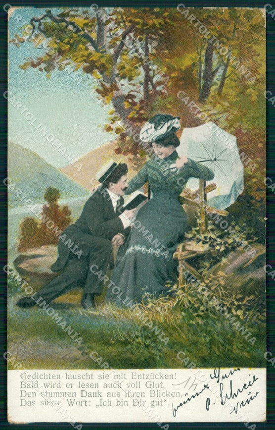 Motive Romantic Couple AK ansichtskarten XC9779 – fronte