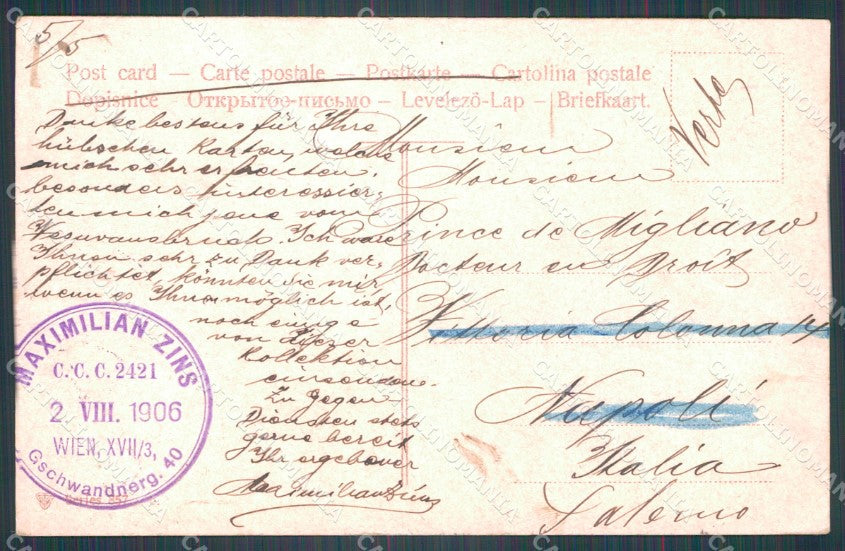 Osterreich Wien Types Wiener Typen AK ansichtskarten XC9786 – retro