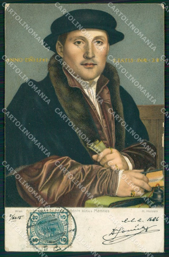 Osterreich Wien Hans Holbein Bildnis Stengel AK ansichtskarten XC9792 – fronte