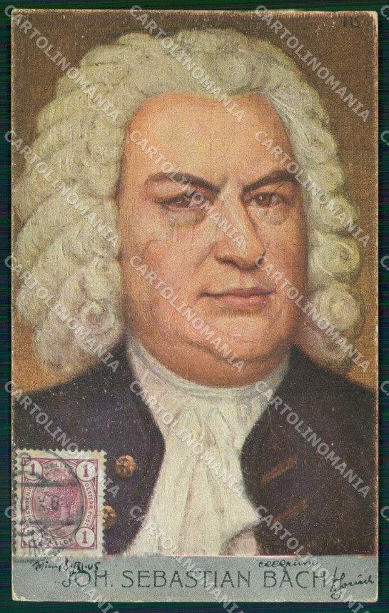 Motive Opera Johann Sebastian Bach AK ansichtskarten XC9795 – fronte