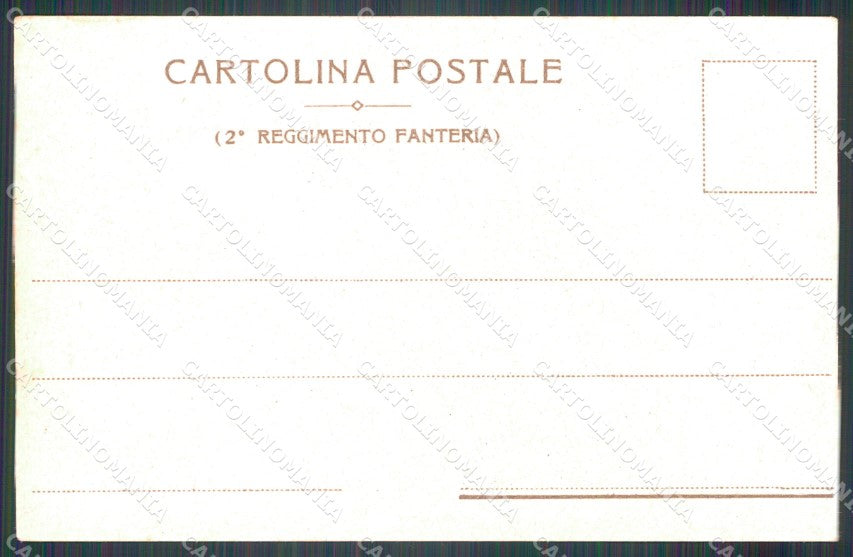 Militari II Reggimento Fanteria Adua Brigata Savoia cartolina XF0003 – retro