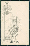 Militari II Reggimento Fanteria Savoia cartolina XF0005 – fronte