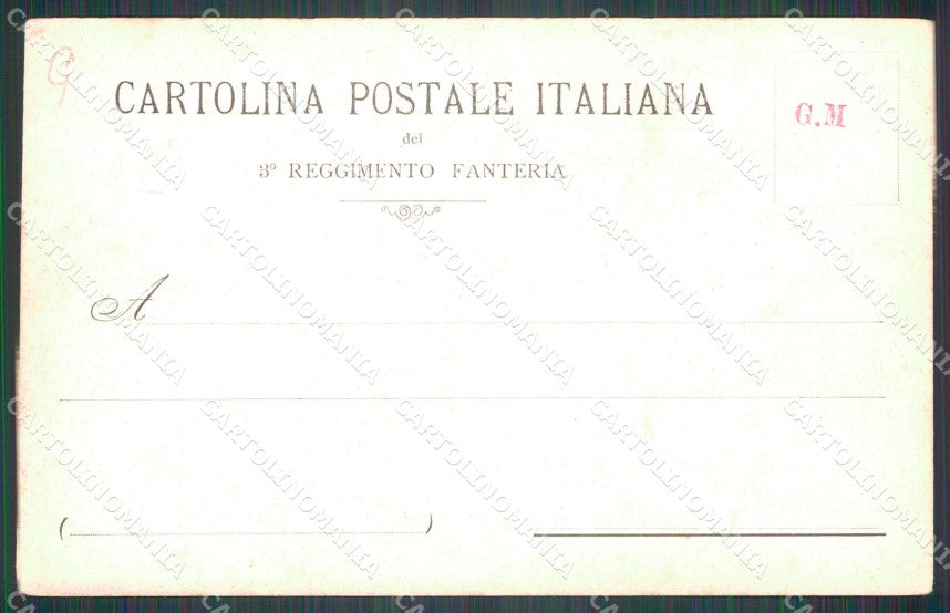 Militari III IV Reggimento Fanteria Calmasino Novara cartolina XF0010 – retro