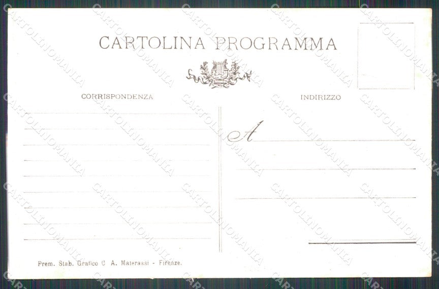 Militari IV Reggimento Fanteria Programma Musicale cartolina XF0015 – retro