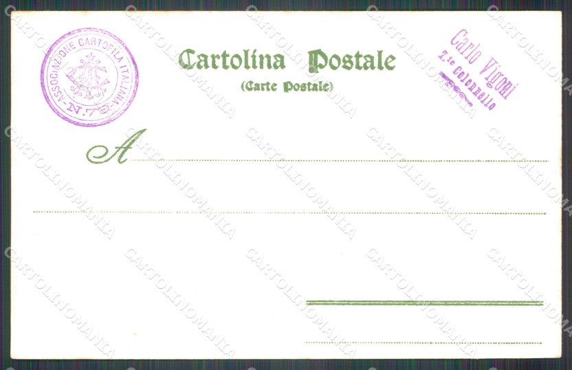 Militari IX Reggimento Fanteria Brigata Regina Savoia cartolina XF0030 – retro
