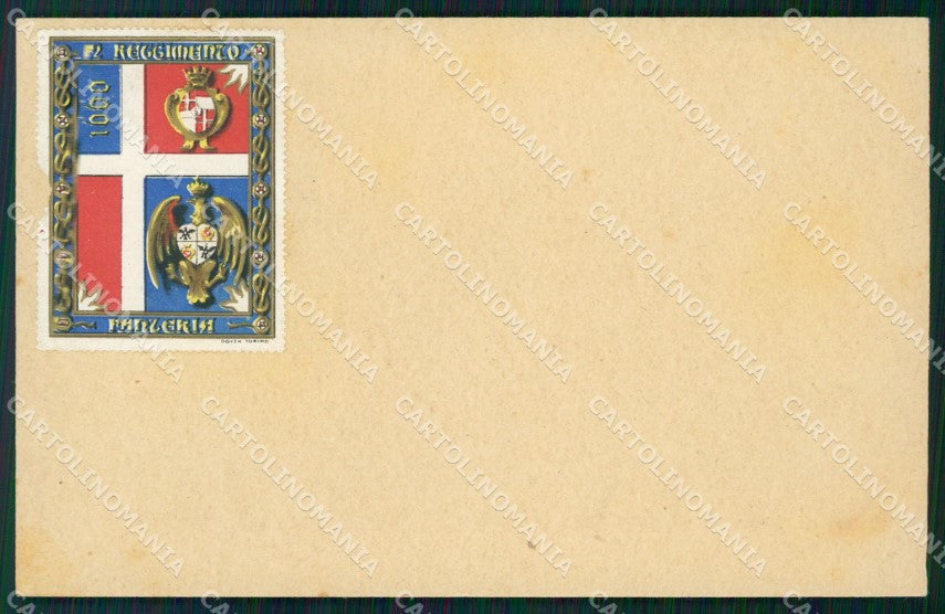 Militari 12º Reggimento Fanteria cartolina XF0044 – fronte