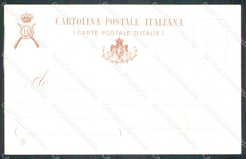 Militari 14º Reggimento Fanteria Peschiera San Martino Novara cartolina XF0050 – retro