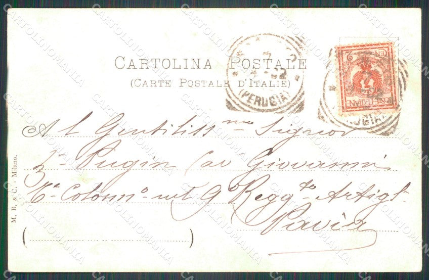 Militari 22º Reggimento Fanteria Cenni cartolina XF0074 – retro