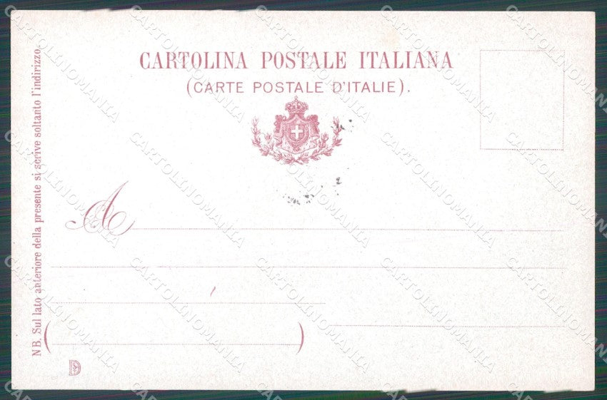 Militari 25º 26º Regg Fanteria Brigata Bergamo Festa Bandiere cartolina XF0083 – retro