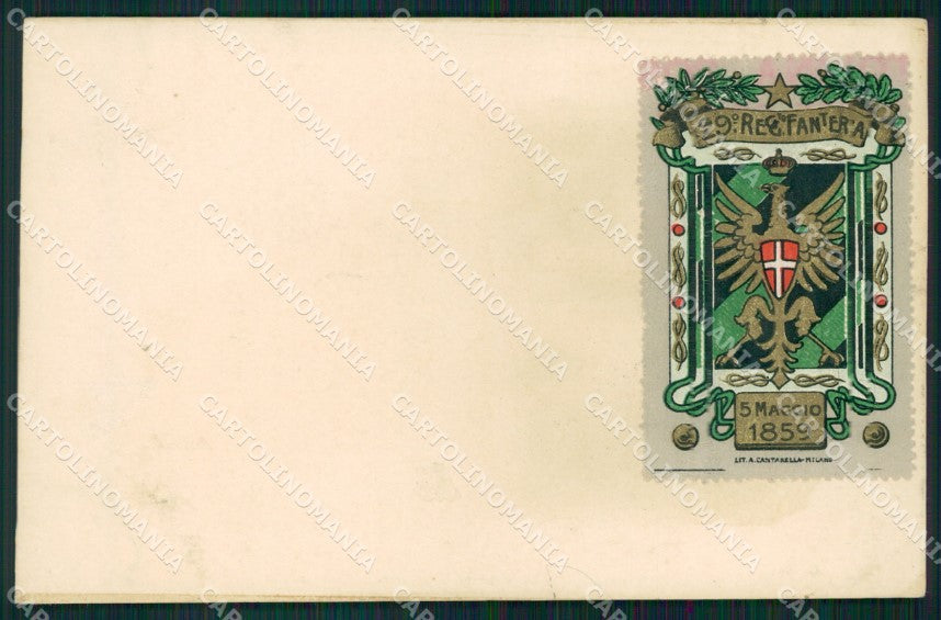 Militari 29º Reggimento Fanteria cartolina XF0099 – fronte
