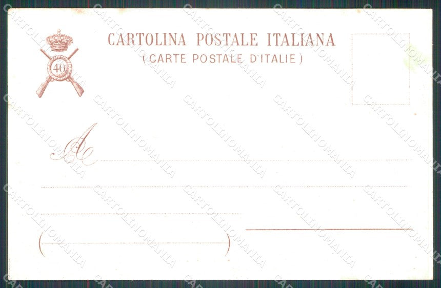 Militari 40º Reggimento Fanteria Monte Pelago cartolina XF0120 – retro