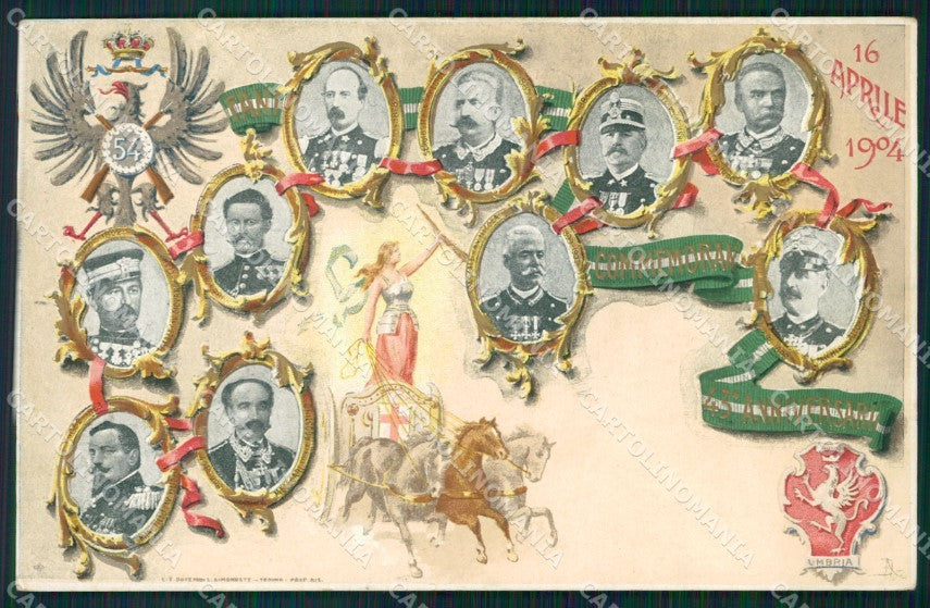 Militari 54º Reggimento Fanteria cartolina XF0141 – fronte