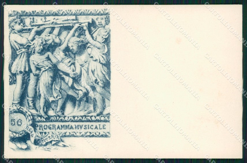 Militari 56º Reggimento Fanteria Programma Musicale cartolina XF0147 – fronte