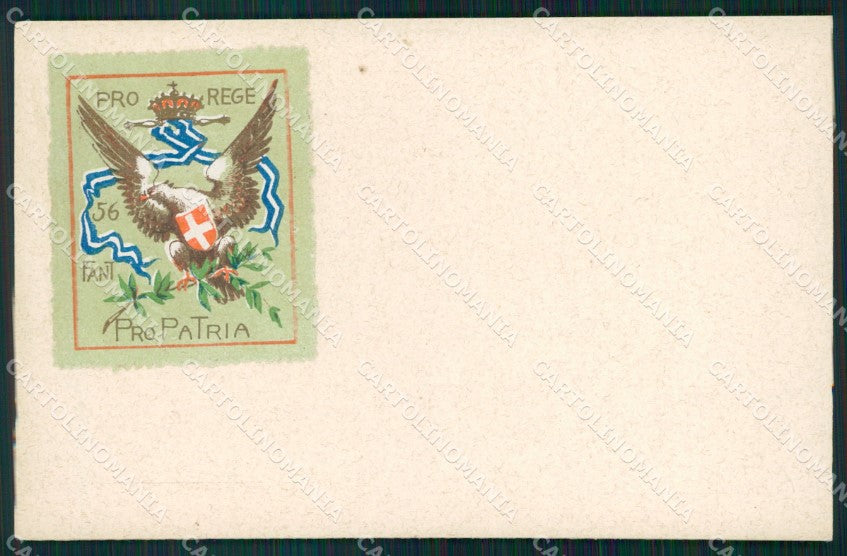 Militari 56º Reggimento Fanteria cartolina XF0150 – fronte