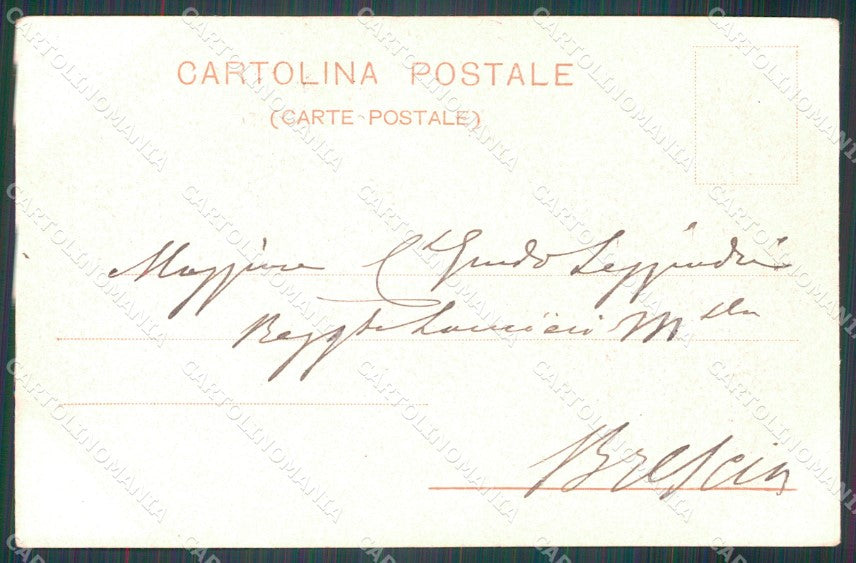 Militari 57º Reggimento Fanteria Pisa cartolina XF0156 – retro