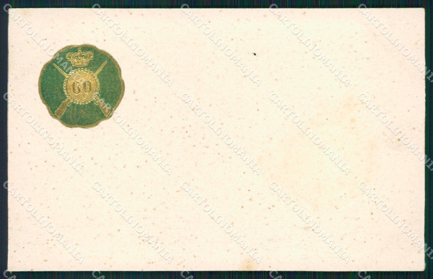 Militari 60º Reggimento Fanteria cartolina XF0162 – fronte