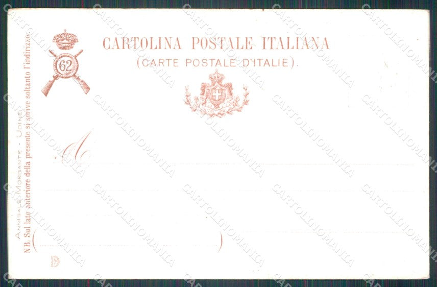 Militari 62º Reggimento Fanteria Primolano Borgo Levico cartolina XF0168 – retro