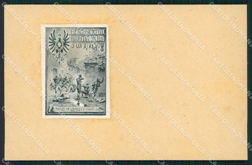 Militari 62º Reggimento Fanteria Brigata Sicilia S. Marco Lamis cartolina XF0170 – fronte