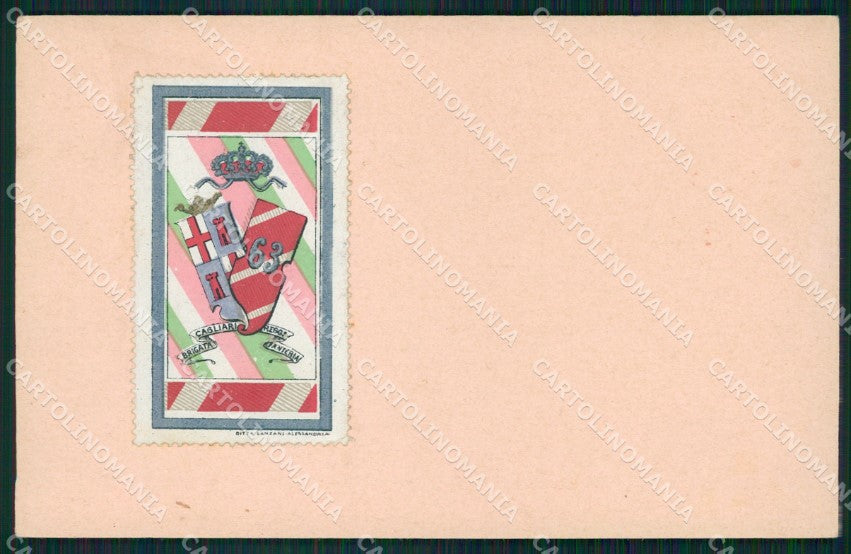 Militari 63º Reggimento Fanteria Brigata Cagliari cartolina XF0173 – fronte