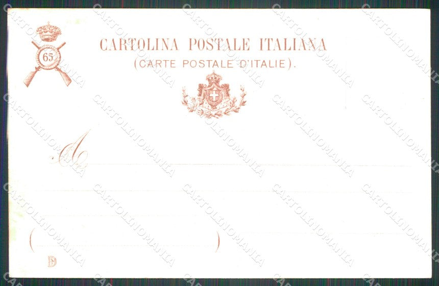 Militari 65º Reggimento Fanteria Santa Lucia del Tione cartolina XF0175 – retro