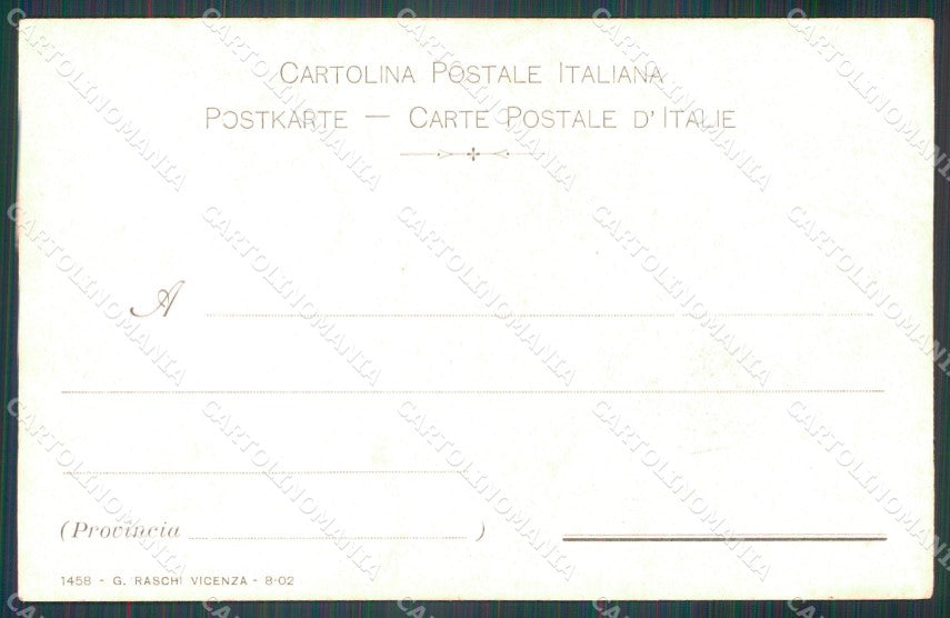 Militari 66º Reggimento Fanteria Vicenza III Battaglione cartolina XF0178 – retro