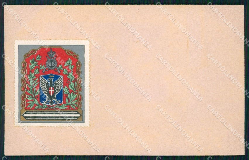 Militari 66º Reggimento Fanteria cartolina XF0180 – fronte