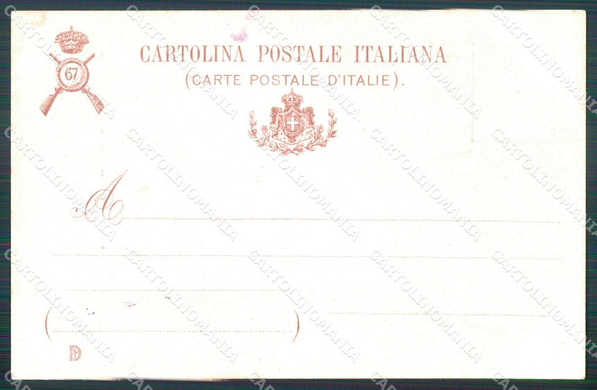 Militari 67º Reggimento Fanteria Brigata Palermo cartolina XF0185 – retro