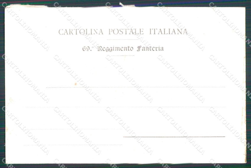 Militari 69º Reggimento Fanteria ABRASA cartolina XF0194 – retro