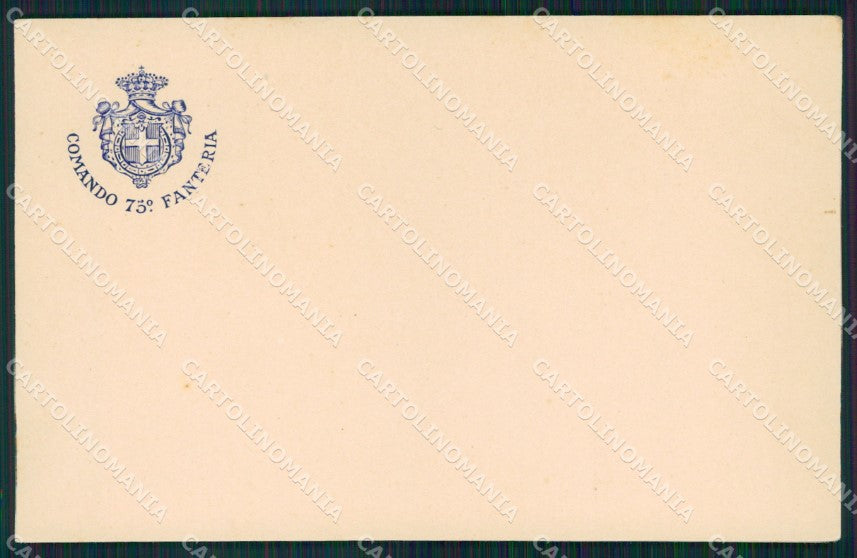 Militari 75º Reggimento Fanteria cartolina XF0209 – fronte